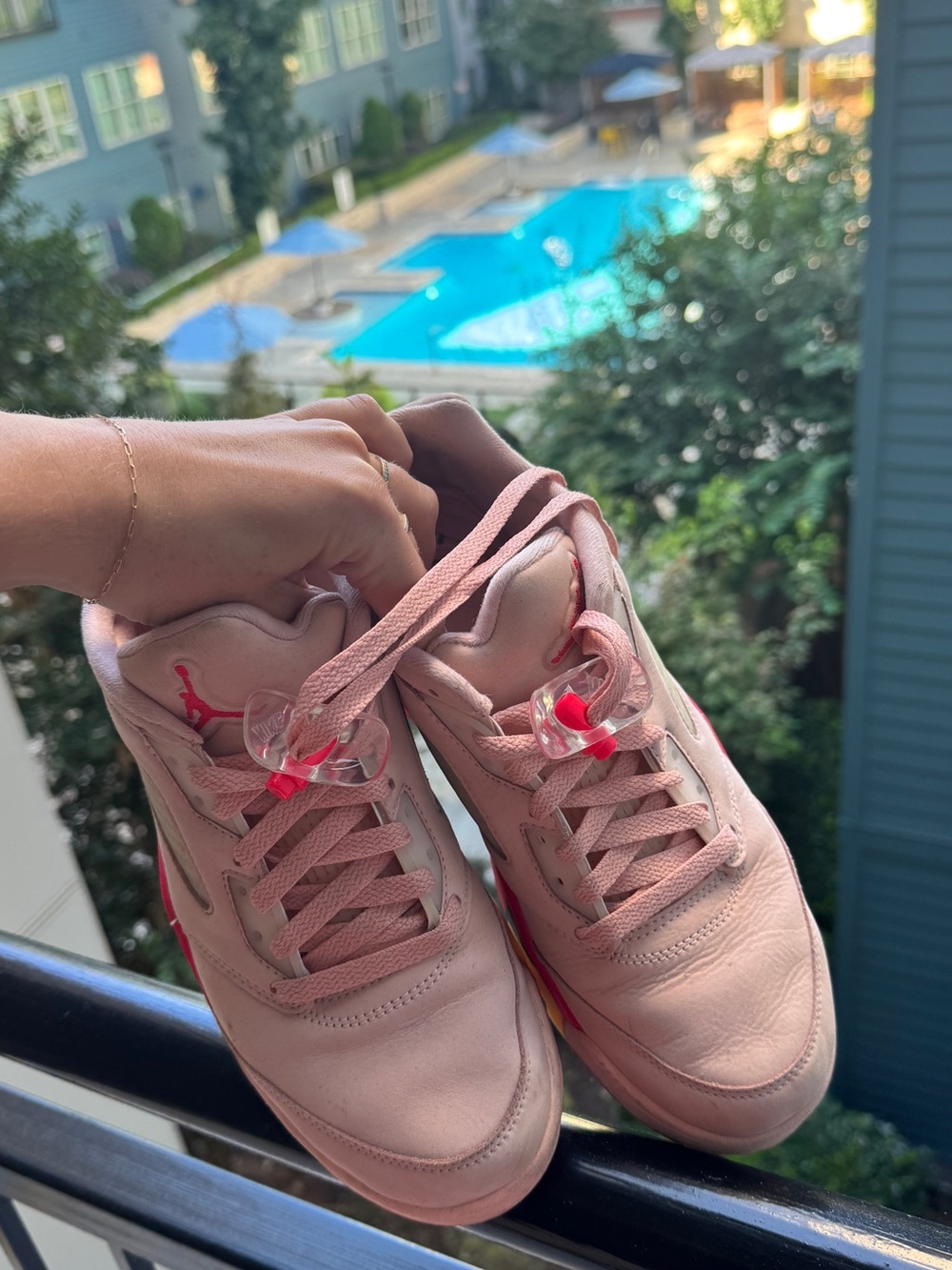 Jordan Pink Low-Top Sneakers - W 9.5